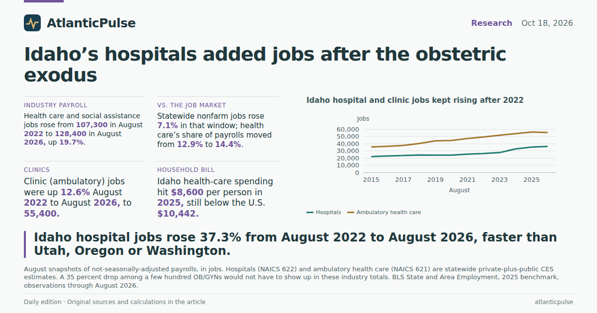 Editorial artwork: Idaho’s hospitals did not shrink with its OB/GYNs