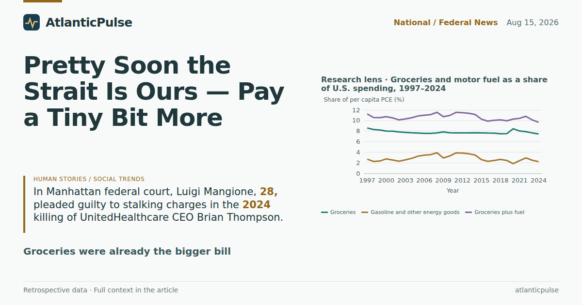 Pretty Soon the Strait Is Ours — Pay a Tiny Bit More