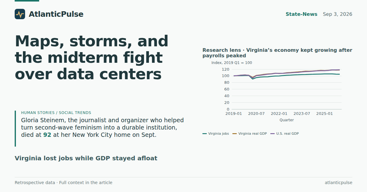 Maps, storms, and the midterm fight over data centers
